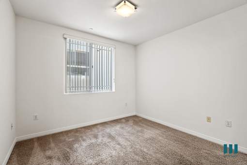 Bedroom with Window and Carpet