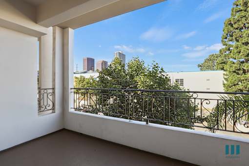 Large-Size Patio with Skyline Views