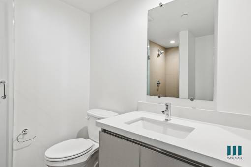 Bathroom with Vanity Cabinet Storage