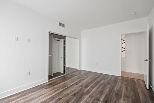 Bedroom with Closet with Shelving