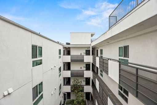 Upper Level View of Interior Courtyard