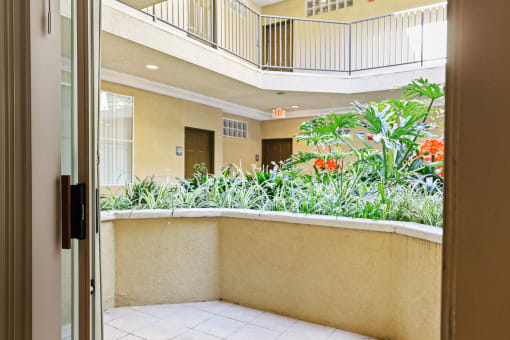 Courtyard Facing Apartment Patio