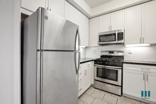 Kitchen with Stainless-Steel Appliances