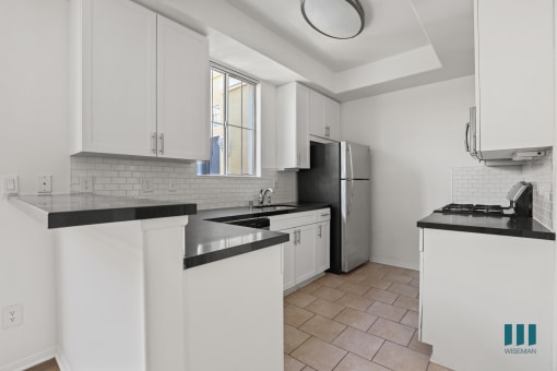 Kitchen with Energy-Efficient Stainless Appliances