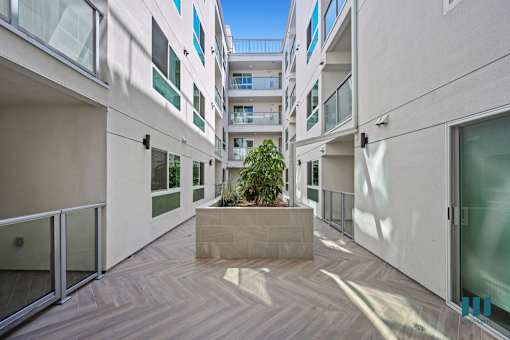 Interior Courtyard at Venice Wave by Wiseman, Venice, California