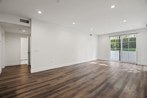 Open-Concept Dining and Living Room Space