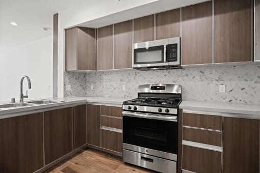 Kitchen with Ample Cabinet Storage