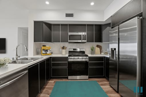 Full-Size Kitchens with Energy-Efficient Appliances and Ample Cabinet Storage