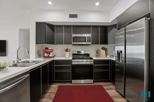 Large-Size Kitchen with Energy-Efficient Appliances and Ample Cabinet Storage