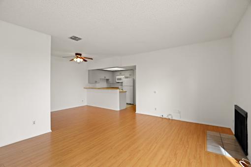 Open-Concept Kitchen, Dining, and Living Room Areas