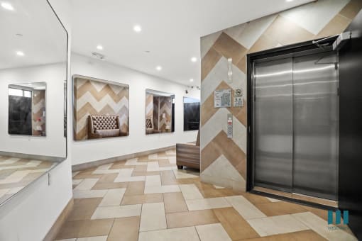 Lobby Area with Elevator