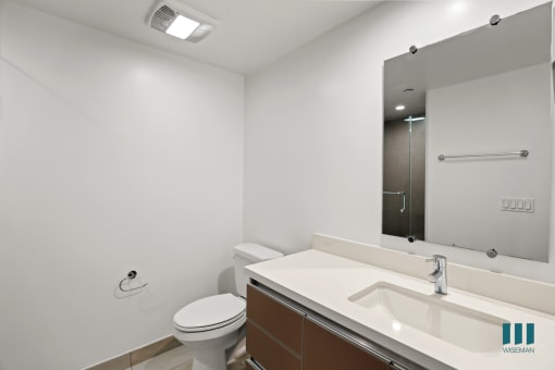 Bathroom with Vanity Cabinet Storage