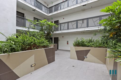 Interior Courtyard of Hayworth Hyde by Wiseman
