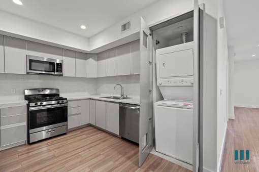Kitchen and In-Suite Washer & Dryer