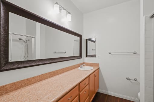 Bathroom with Cabinet Storage