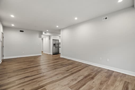 Open-Concept Dining and Living Room Space
