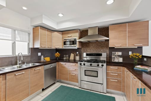 Full-Size Kitchen with Energy-Effcient Appliances and Ample Cabinet Storage