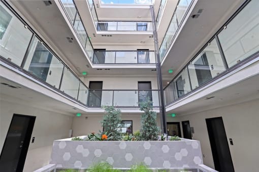 Interior Courtyard of Sunset Rise by Wiseman