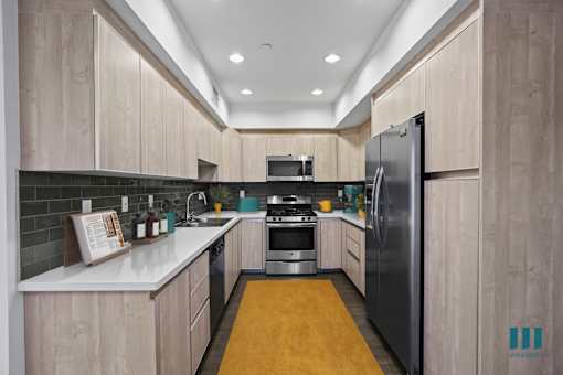 Kitchen with Stainless-Steel Appliances and Ample Cabinet Storage