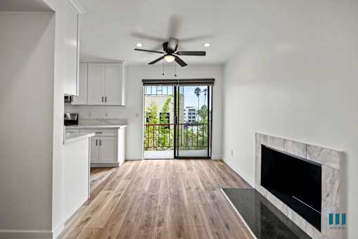 Open-Concept Kitchen, Dining Room, and Patio