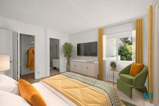 Bedroom with In-Suite Bathroom and Closet