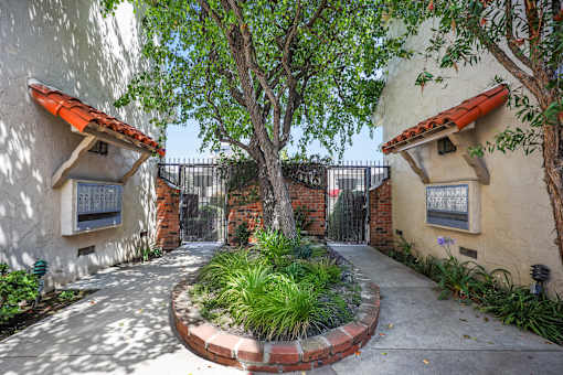 Interior Courtyard and Mailbox Area