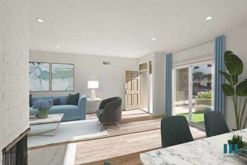 Front Entrance , Living Room, Dining Room , and Large-Size Outdoor Patio Area