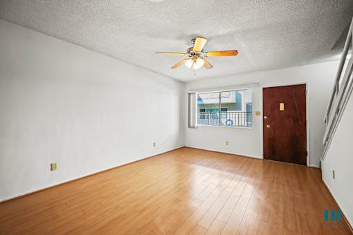 Living Room and Staircase to the Upper Townhome