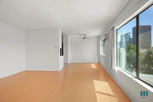 Dining Room with Large-Size Windows Providing Natural Light