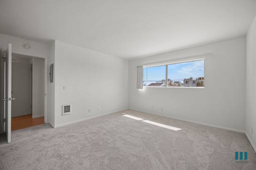 Spacious Carpeted Bedroom
