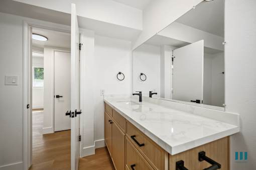 Bathroom with Vanity Cabinet Storage and Drawers