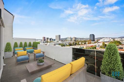 Large-Size Patio Space at Ogden Garden by Wiseman, Los Angeles, 90036