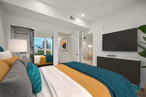 Well Appointed Bedroom at Ogden Garden by Wiseman, Los Angeles, 90036