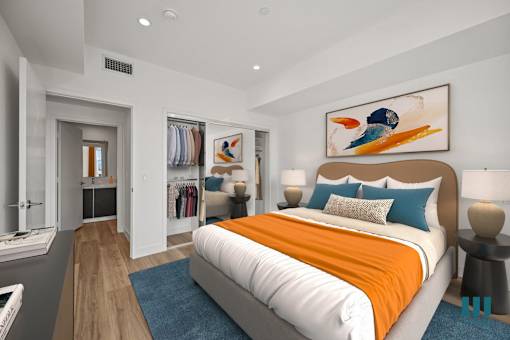 Spacious Bedroom With Closet at Ogden Garden by Wiseman, Los Angeles, CA