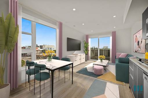 Large-Size Windows and Natural Light at Ogden Garden by Wiseman, Los Angeles, CA