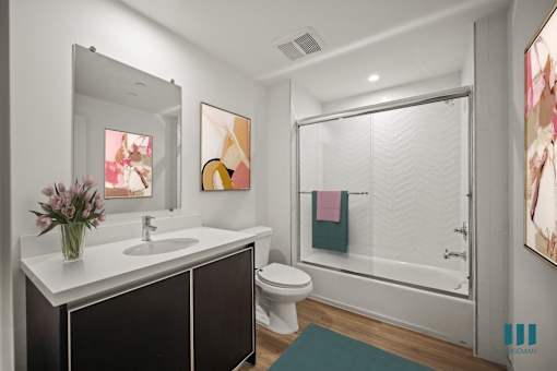 Spacious Bathroom at Ogden Garden by Wiseman, California, 90036