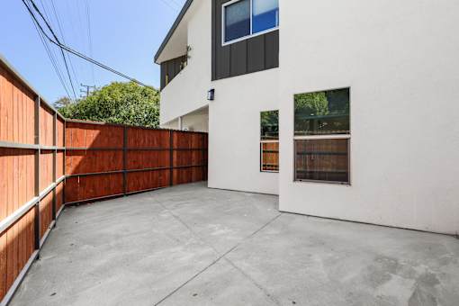 Large-Size Patio with Privacy Fence
