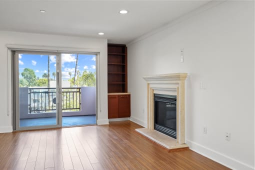 Living Room Spaces with Bar and Fireplace