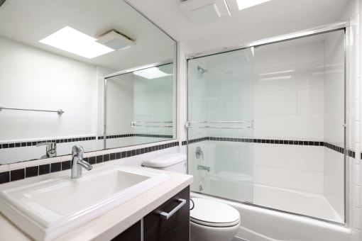 Bathroom with Full-Size Bathtub