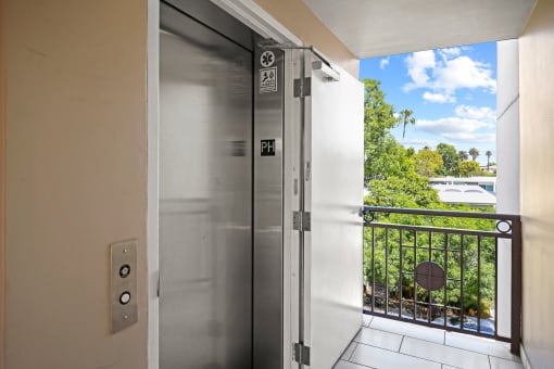 Elevator Access from the Courtyard
