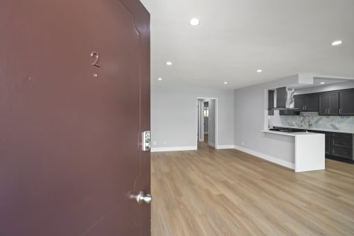 Front Door Entrance to Apartment Unit