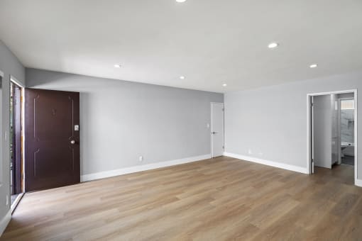 Front Entrance and Large-Size Living Room
