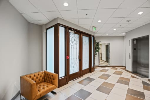 Lobby Entrance and Elevator of McClellan Corner