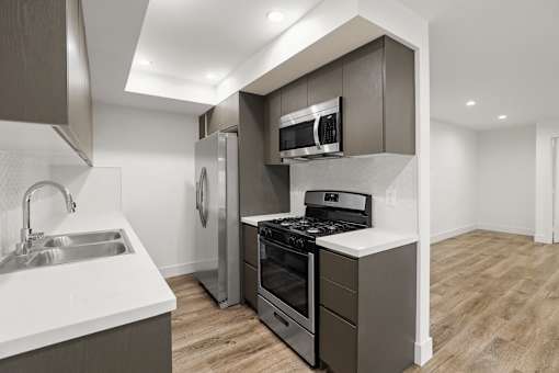 Apartment Kitchen with Energy-Efficient Appliances