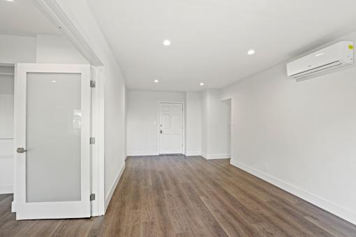 Spacious Bedroom with Wall Heater