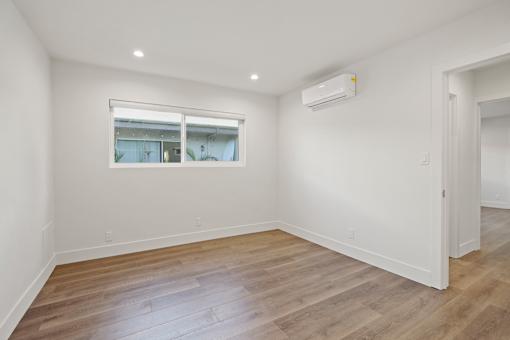 Bedroom with Wall Heater