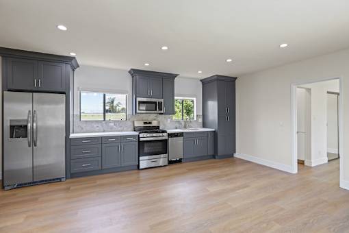 Modern Kitchen with Ample Cabinet Storage