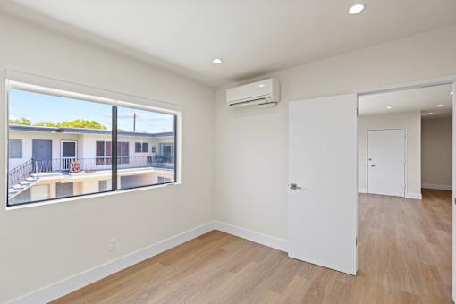 Bedroom with Large-Size Windows