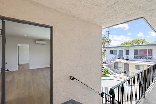 Front Entrance to an Upper Level Unit