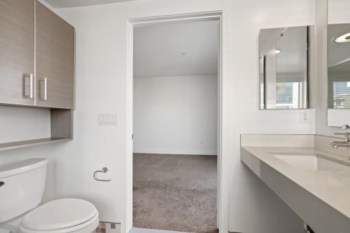 Bathroom with Cabinet Storage